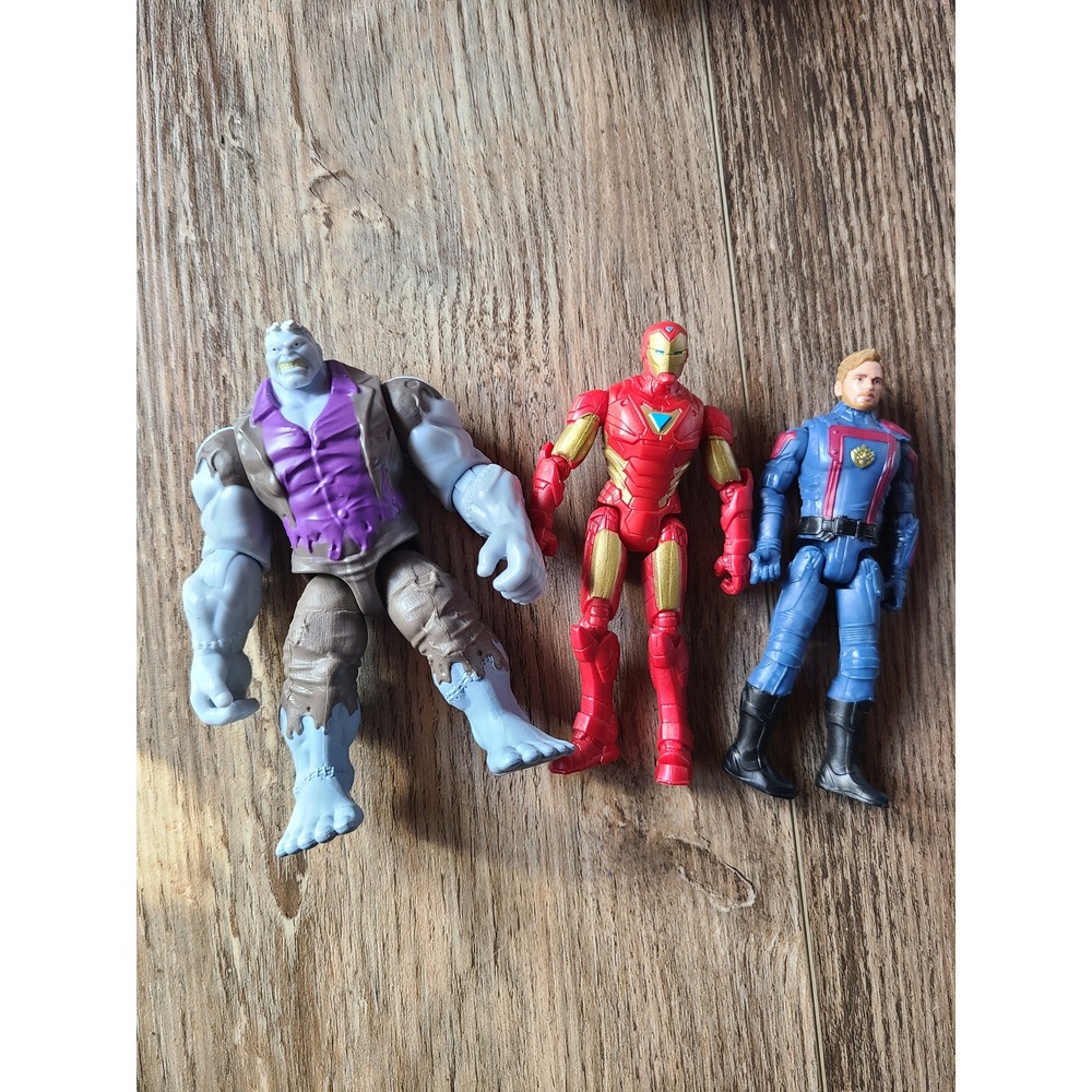 Marvel Action Figure Lot Solomon Grundy Iron Man Star-Lord 6-Inch Figures